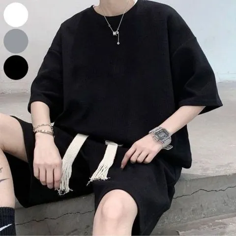 (스타일하우스)반팔티셔츠 여름 데일리 반팔 무지 세트 남자 반