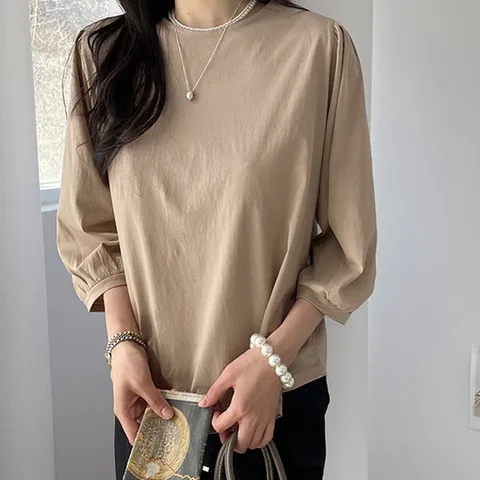 [모니카룸] (55~77)(빅사이즈)페이지 퍼프티셔츠