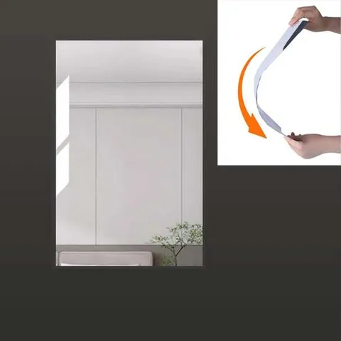벽 부착 거울 시트지 안전거울 노프레임 현관 부스