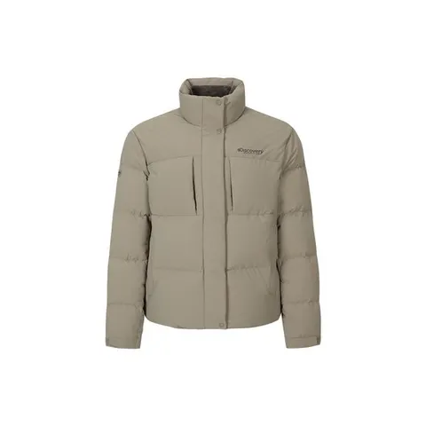 여성 레스터G 하이넥 구스다운 숏패딩 (BEIGE)