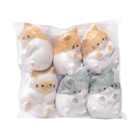 스퀴시장난감 고양이 냥냥이 스퀴시 혼합6개 모찌 말랑이 피젯토이
