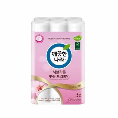 화장지 벚꽃 100 3겹화장지 저렴한휴지 두루마리휴지3겹