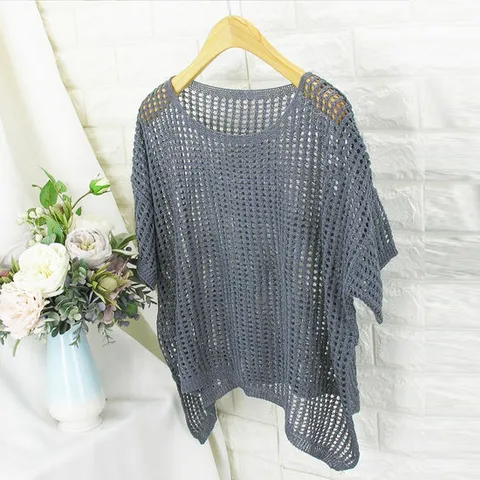 [쿨젠]rid_크로스 그물 TEE .KOT여름니트,그물니트,나그랑니트,