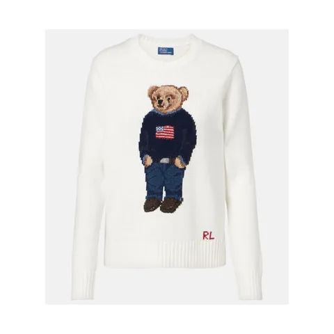 폴로 랄프로렌 Polo Bear 인타르시아 리넨 코튼 스웨터 P01202586
