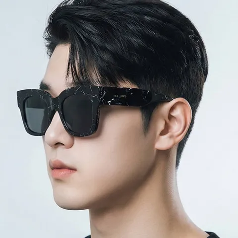 베디베로 VE614 BKC BK 스퀘어 뿔테 오버사이즈 남성 여성 패션 선글라스