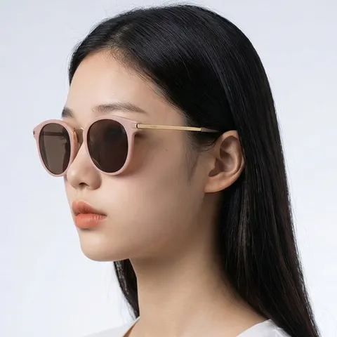 베디베로 VE606 BEC BR 라운드 캣아이 뿔테 보잉 여성 패션 선글라