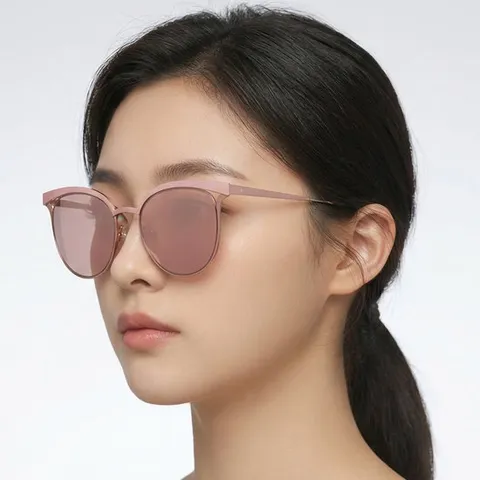 베디베로 VE710 PK 라운드 하금테 메탈 보잉 미러 여성 패션 선글라스