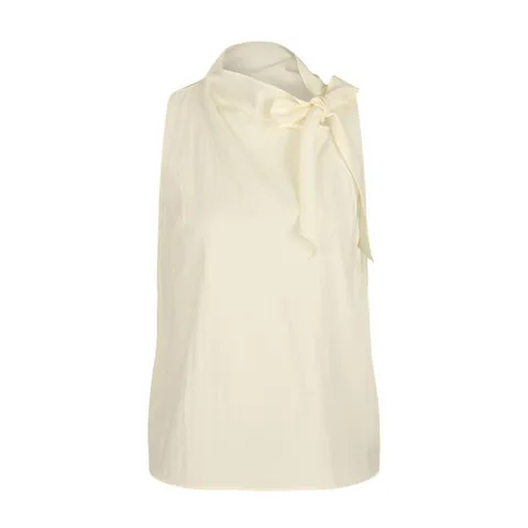 [ 롯데백화점 ][파슨스] Strap Tie Sleeveless Blouse [PW2T6BL02]