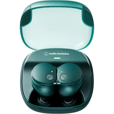오디오테크니카 완전 무선 이어폰 bluetooth IP55 방수방진 65시간 재생 그린 ATH-CKS50TW2