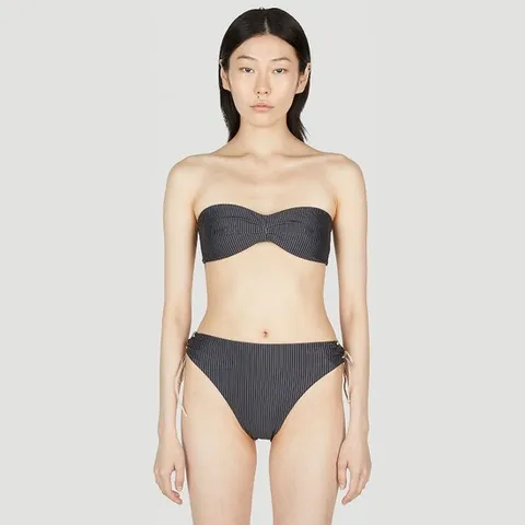 지아 하디 스트라이프 밴듀 비키니 탑 ZR2303PST