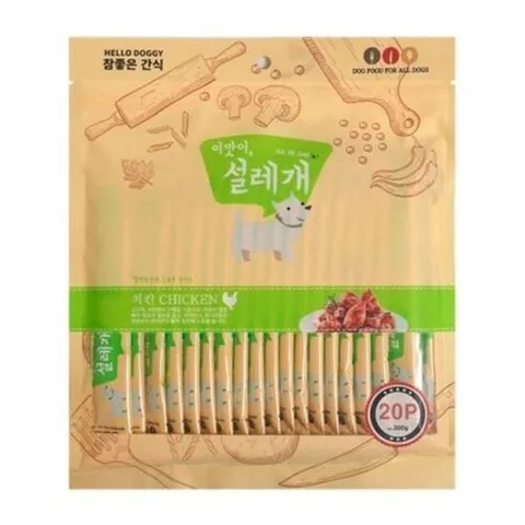 대용량츄르 설레개 치킨 강아지 짜먹는 영양 간식 츄르 20P