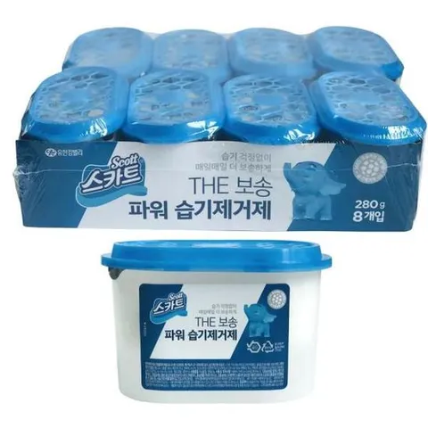 옷장용제습제 유한킴벌리 더보송 습기제거 파워 제습제 8개