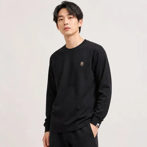 베이프 포인트 롱슬리브 티셔츠 블랙 001LTL801002M BLACK