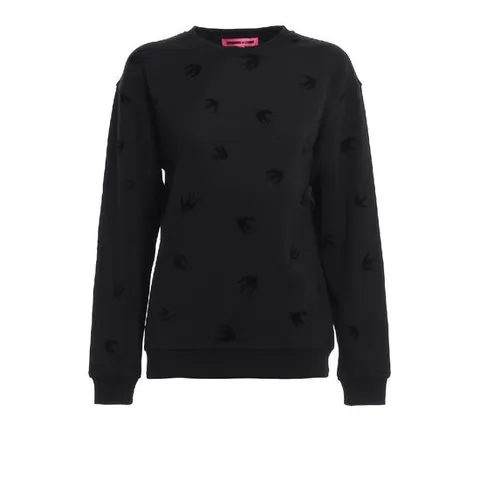 18SS MCQ 벨벳 Micro Swallow 스웨트 셔츠 337341RIT141000 TP576435889