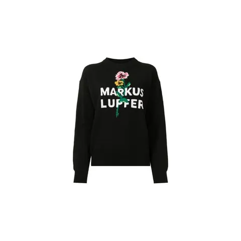 26 FW 마커스 루퍼 플로럴 로고 니트 메리노 스웨터 KN3075FINEMERINOWOOL12GG TP454738654