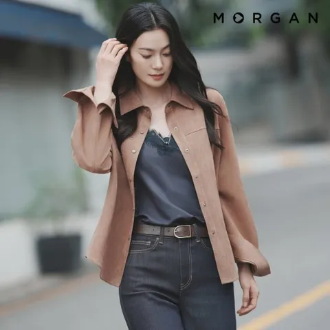 모르간 26FW FAUX 스웨이드셔츠 [런칭 가격 69,900원]