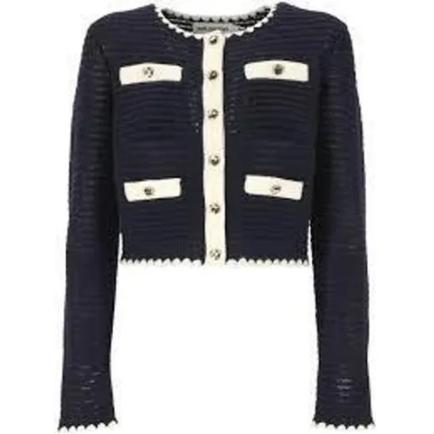 셀프 포트레이트 가디건 PF24131JBLNAVY DOM