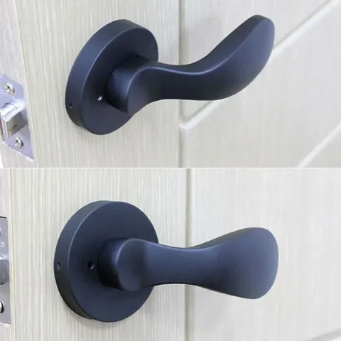 몽돌 블랙 방문손잡이 인테리어 손잡이 리폼 DIY 문 몽돌