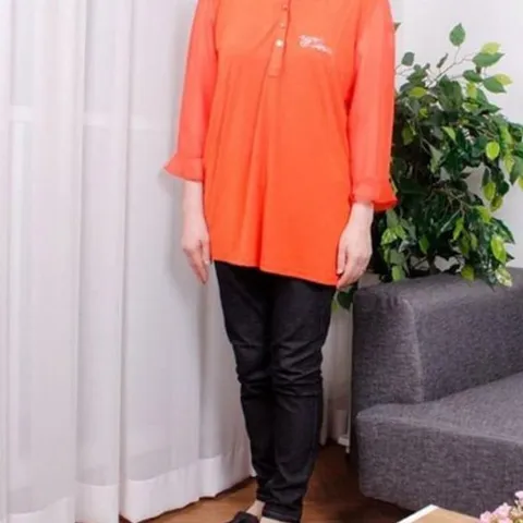 쉬폰 루즈핏 여성 블라우스 스칼렛