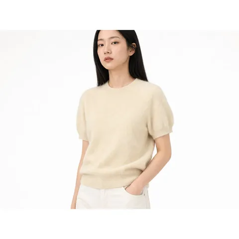 여성 앙고라 반팔 니트 S29HL0003 S18269 150