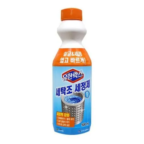 세탁기청소크리너 유한락스 세탁조 세정제 세탁기 청소 세척 500ML
