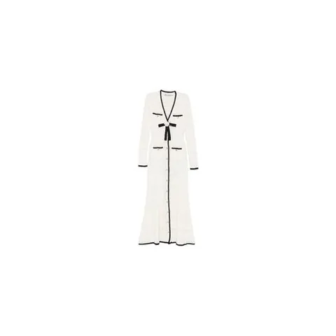 셀프포트레이트 bow detail pointelle knit midi dress 12012969459976 TP724274891