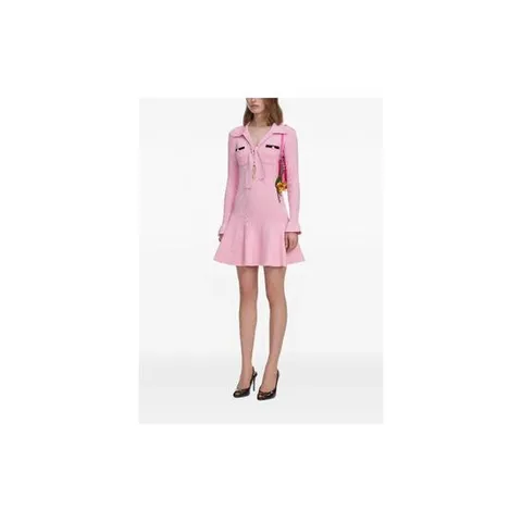 셀프포트레이트 pearl button bow detail mini dress 12012969820424 TP724274757