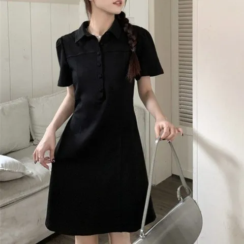 카라원피스 카라넥 스트링 원피스 OL D107