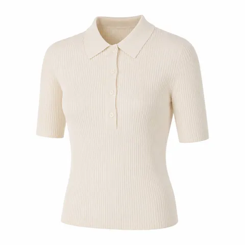 Danae Polo knit (COGDK F23216 AAC) (다나에 폴로 반팔 니트)