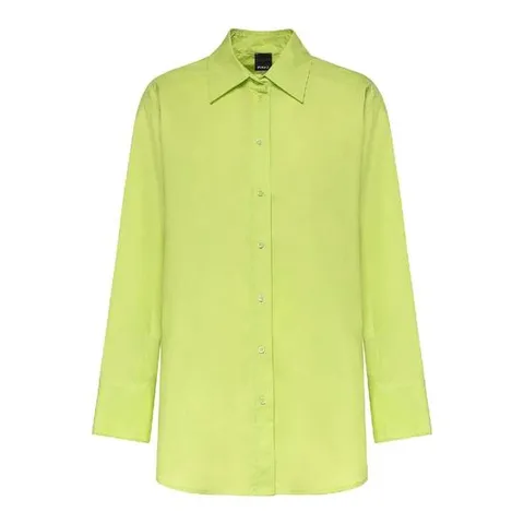 26SS Pinko 코튼 Poplin 셔츠 107769A3NRS62 TP576926085
