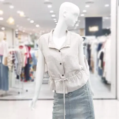 abfz sh06 담백 스트링 블라우스 데일리룩 SLBHA3V01H