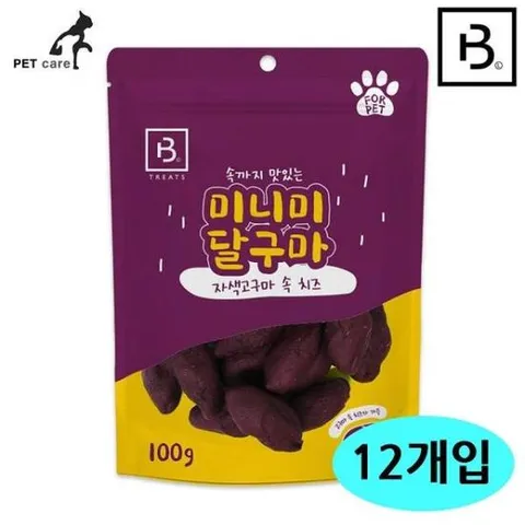 [PET] 미니미달구마 치즈 자색고구마속 12개세트