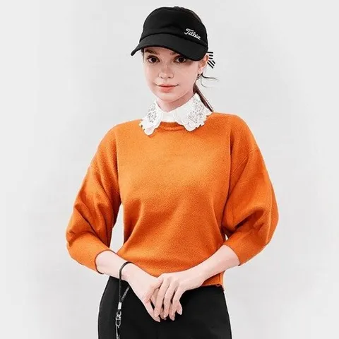 [체스]모아니 여성골프 퍼프 반팔니트 여성골프니트 골프반