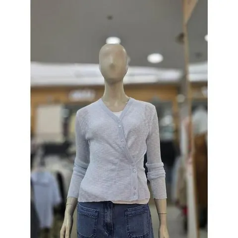 ab.f.z 세이브존05 ab.f.z V넥 허리 핀턱 골지 여름 가디건 lfz2zy32