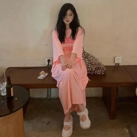 여름원피스 여성 원피스 롱 휴양지 봄 여름 캐주얼 여자 40대 학생