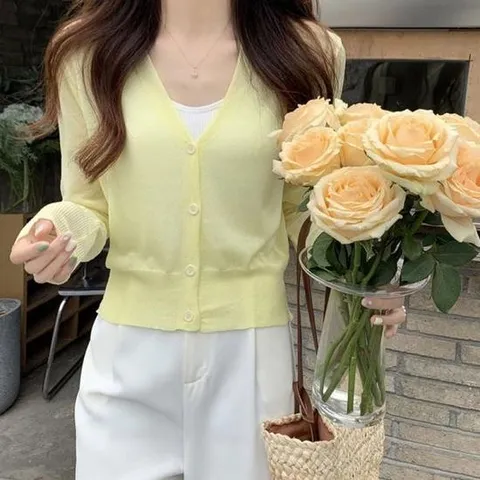 비치로브 여자 여름 얇은 아우터 비침 소재 파스텔 컬러 가디건