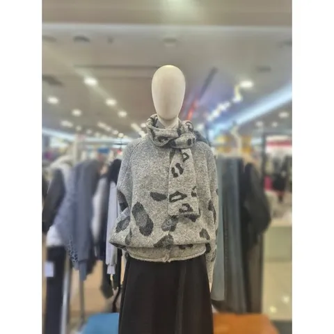 부루앤쥬디_성남점 호피 가디건 머플러 세트 BBKBBRLCD116B