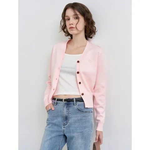 제너럴아이디어 WBD3L04503PI 여성 가디건 울 GNRL 에센셜 [PINK] WBD3L04503 4695624
