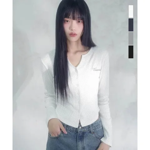 [ AK백화점 ][비바셔스] 카미유 플라워 버튼 가디건 VV61CD02