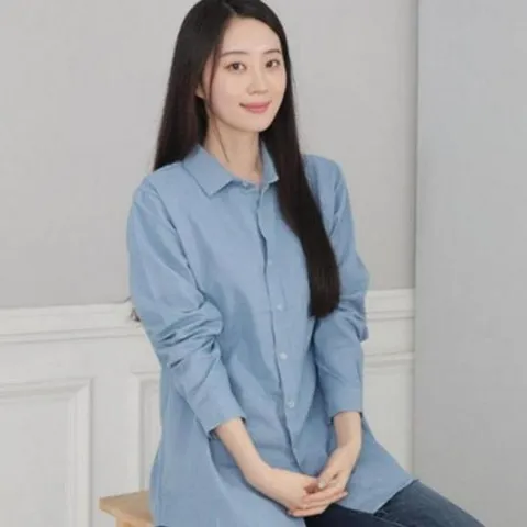 데님셔츠 여성 루즈핏 남방 청남방 롤업