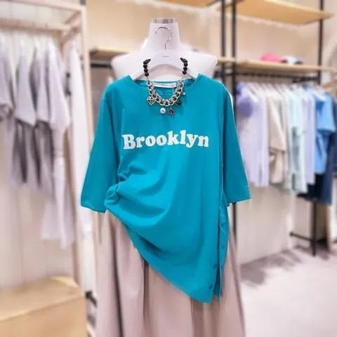 [시에로]SF2TSF130_와끼겹단작 BROOKLYN 티셔츠