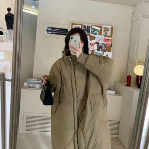 롱바람막이 여성 롱 꾸안꾸 바람막이 데일리룩