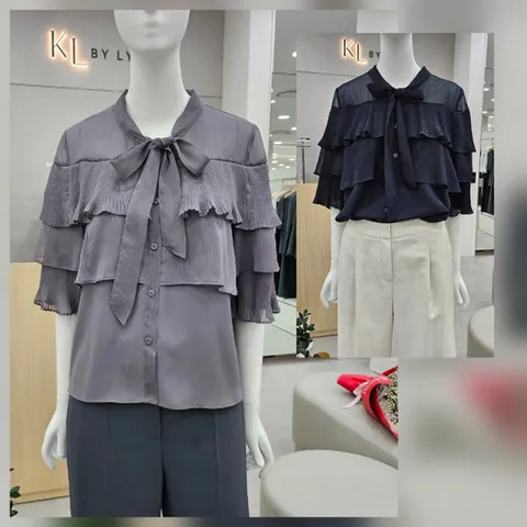 [KL]쉬폰타이블라우스KMWBLQH030_IC