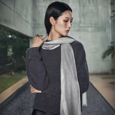 르네크루 26FW 소모 울100 빅 숄