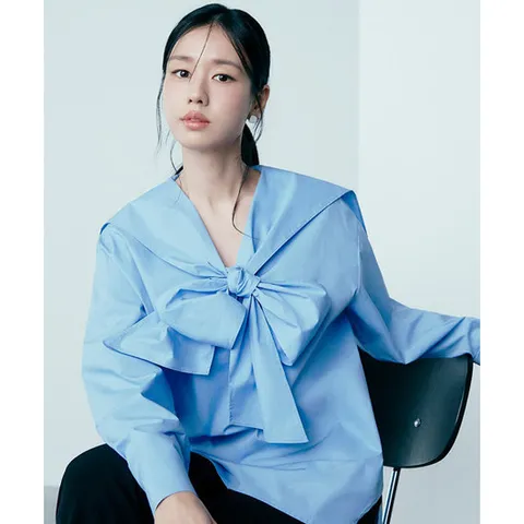 매장정품 셀렙샵에디션 CELEBSHOP EDITION 2078799103 여성셔츠 여성블라우스 26SS 오버핏 리본 셔츠 6013436