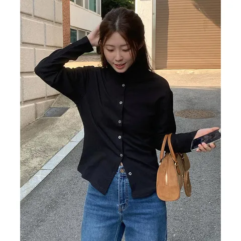 매장정품 셀렙샵에디션 CELEBSHOP EDITION 2062811005 여성셔츠 여성블라우스 2PACK 25FW 플리츠 버튼업 슬림 블라우스 5314541