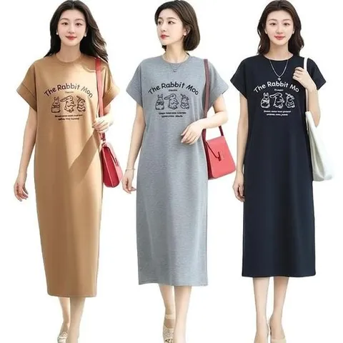 쉐바 레빗 스판 원피스 3종