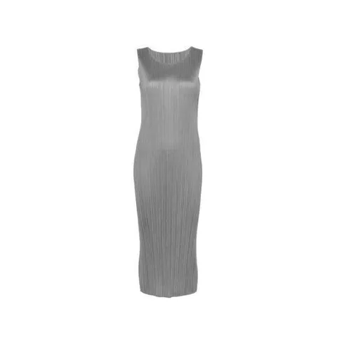26SS 플리츠플리즈 롱 원피스 PP67JH114 12 GREY DOM