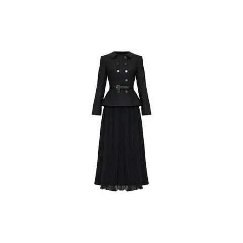 셀프포트레이트 black chenille knit midi dress 12127980028168 TP724631227