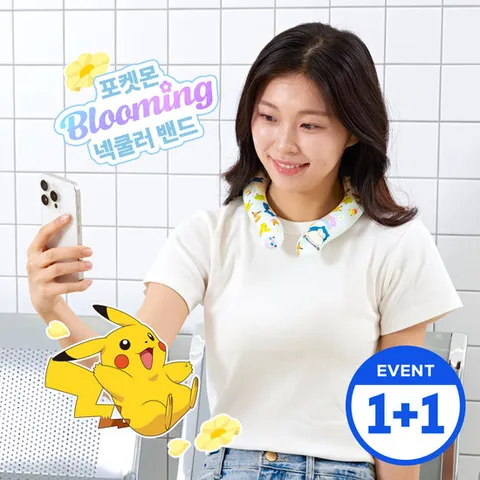 [커플팩/2개SET] 포켓몬 블루밍 넥쿨러 쿨스카프 쿨링넥밴드 얼음스카프